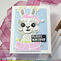 Fa-la-La Llama Sentiments - Clear Stamp