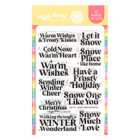 Snow Cheer Sentiments - Clear Stamp