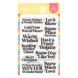 Snow Cheer Sentiments - Clear Stamp