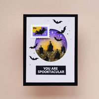 Postage Collage Spooktacular - Clear Stamp