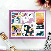 Postage Collage Spooktacular - Stencil