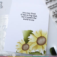 Inside Sentiments Thanks 2 - Clear Stamp