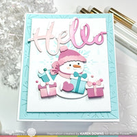 Snowcapped Hello Word - Die