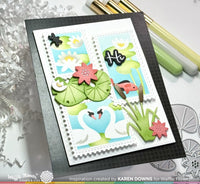 Postage Collage The Pond - Stencil