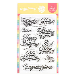 Best Wishes - Clear Stamp