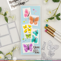 Postage Collage Butterfly - Stencil