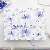 Postage Collage Spring Breeze - Stencil