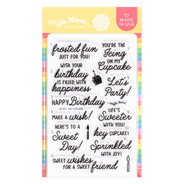 Hey Cupcake Sentiments - Clear Stamp