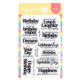 Sweet Birthday Sentiments - Clear Stamp