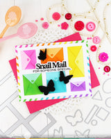 Postage Collage Envelope Stencil