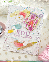 Nesting Piercing Fancy Labels -  Waffle Flower Cutting Die