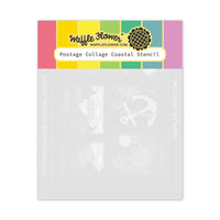 Postage Collage Coastal Stencil