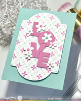 Overlapping Vertical Love Word - Die