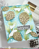 Snowcapped Pinecone - Stencil