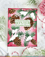 Snowcapped Pinecone - Stencil