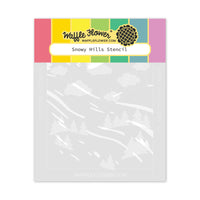 Snowy Hills - Stencil