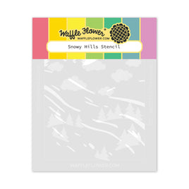 Snowy Hills - Stencil