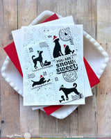 Postage Collage Dog Silhouettes - Die