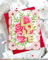 Rose Bouquet - Stencil