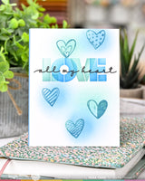 Inside Accents - Hearts -  Clear Stamp