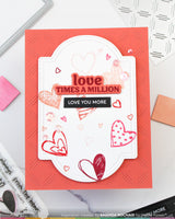 Inside Accents - Hearts -  Clear Stamp