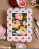 Dashed Lattice Hearts - Stencil