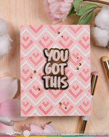 Happy Chevrons Texture Die