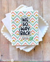 Happy Chevrons Texture Die