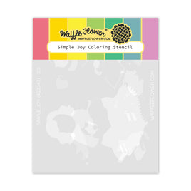Simple Joy Coloring Stencil