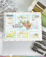 Postage Collage Egg Hunt - Stencil
