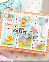 Postage Collage Egg Hunt - Stencil