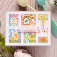 Postage Collage Egg Hunt - Stencil