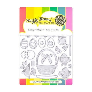 Postage Collage Egg Hunt Icons - Die