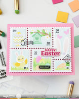 Postage Collage Egg Hunt - Clear Stamp