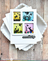 Postage Collage Spring Silhouettes - Clear Stamp