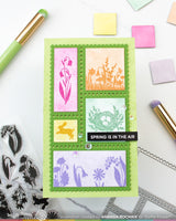 Postage Collage Spring Silhouettes - Clear Stamp