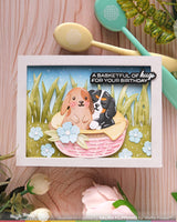 Basketful of Bunny Duo - Die-n-stencil