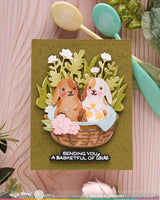 Basketful of Bunny Duo - Die-n-stencil
