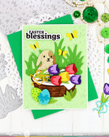 Basketful of Bunny Duo - Die-n-stencil