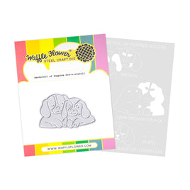 Basketful of Puppies - Die-n-stencil