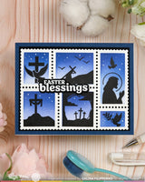 Postage Collage Easter Silhouettes - Clear Stamp
