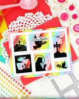Postage Collage Easter Silhouettes - Clear Stamp