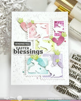 Postage Collage Bunny Silhouettes - Die