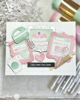 Postage Collage Baking Fun - Waffle Flower Stencil