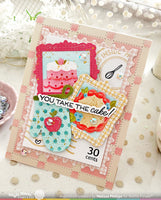 Postage Collage Baking Fun - Waffle Flower Stencil