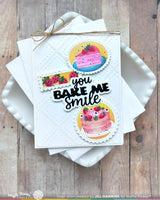Bake Me Happy Word -  Waffle Flower Cutting Die