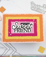 A7 Fringe Frames -  Waffle Flower Cutting Die