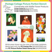 Postage Collage Picture Perfect - Stencil