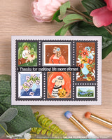 Postage Collage Picture Perfect Detail - Clear Stamp