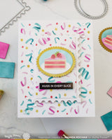 Postage Cake Slice - Waffle Flower Die-N-Stencil